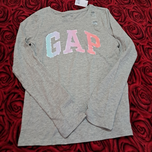 GAP  T SHIRT  Long Sleeve Kids Size XL/12 New - Picture 3 of 6